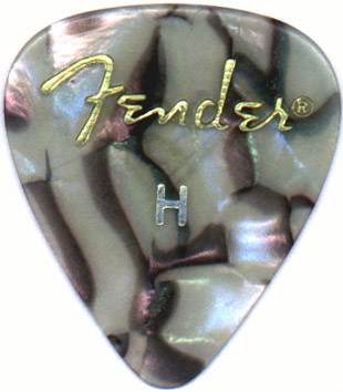 abalone-type celluloid, Fender Custom Shop